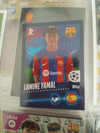 Cromo Lamine Yamal FC Barcelona Topps 2024