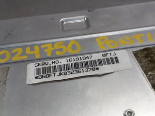 CENTRALITA MOTOR UCE OPEL PONTIAC TRANS SPORT 161