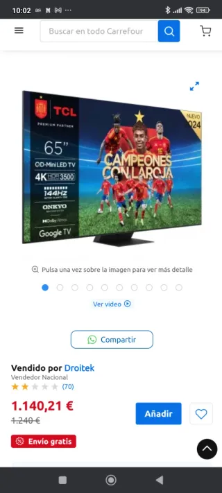 TCL 65c855 Qled miniled