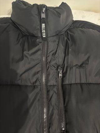 Abrigo Hollister Negro Talla L Hombre