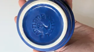 Juego de fondue de hierro fundido azul