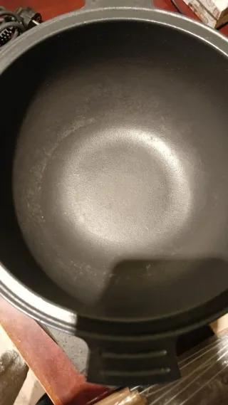 Juego de fondue de hierro fundido azul