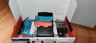 Nintendo Switch Azul y Rojo + Accesorios