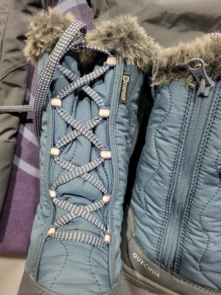 Pantalón de esquí 120cms y botas de nieve t.31