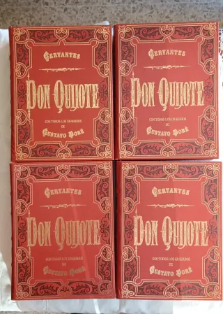 Don Quijote. Ilustración Gustavo Doré. 4 Tomos