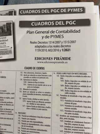 Plan General de Contabilidad y de PYMES: Reales...