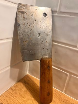 Cuchilla de cocina vintage rústica