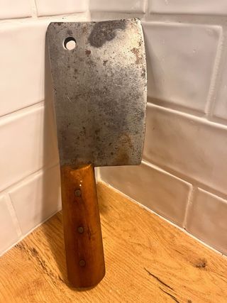 Cuchilla de cocina vintage rústica