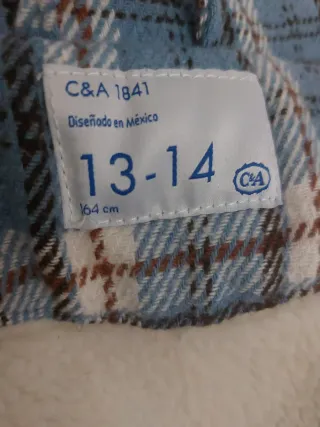 Chaqueta de felpa a cuadros