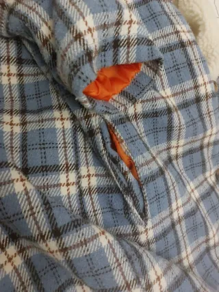 Chaqueta de felpa a cuadros