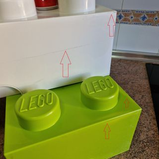 2 x Almacenaje LEGO 8 espigas