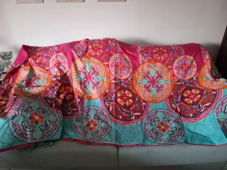 Sobre edredón King multicolor