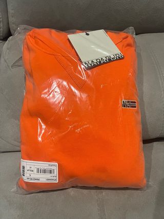 Sudadera Napapijri Hombre XL Naranja Nueva