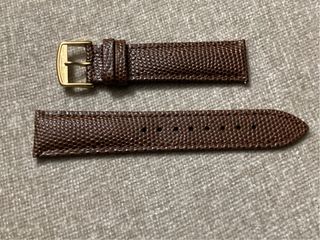 CORREA DE RELOJ DE PIEL MARRÓN