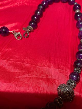 Collar de amatista y plata
