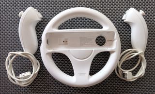 Volante y mandos consola Wii Nintendo