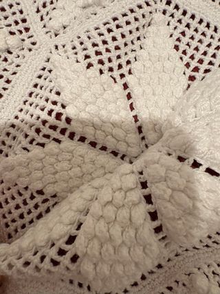 Coperta uncinetto matrimoniale fatta a mano