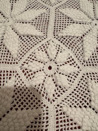 Coperta uncinetto matrimoniale fatta a mano