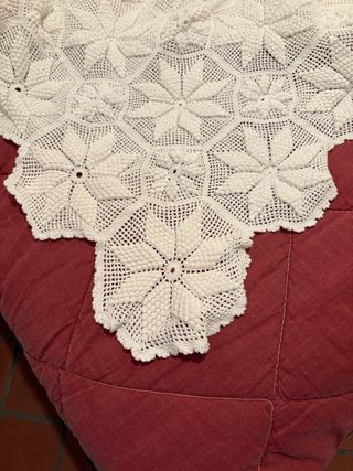 Coperta uncinetto matrimoniale fatta a mano