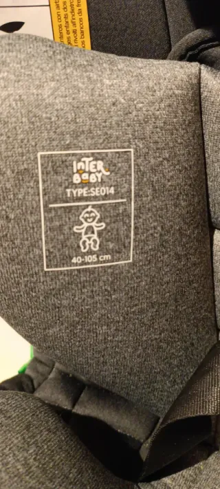 Silla coche bebé Interbaby gris