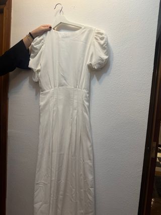 Vestido Blanco Zara Talla M