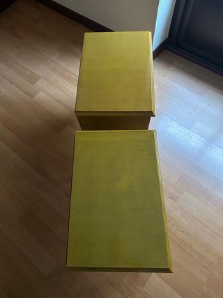 Mesitas de noche vintage madera