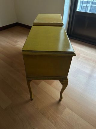 Mesitas de noche vintage madera