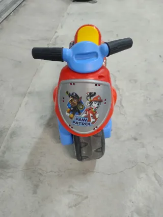 Moto Patrulla Canina Roja y Azul