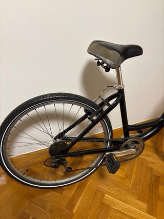 Bicicleta Paseo Aluminio Negra