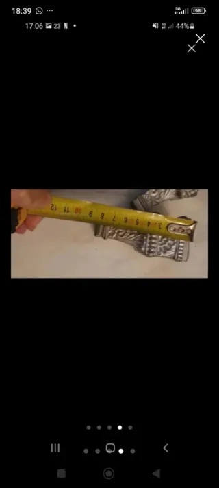 3 Patas Cama Antiguas Metal Plata