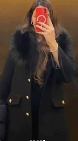 Abrigo Lana Zara Negro XL