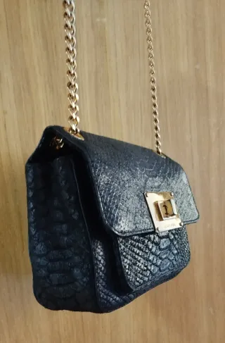 Bolso Michael Kors Azul y Dorado