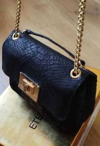 Bolso Michael Kors Azul y Dorado