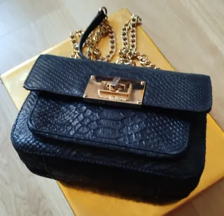 Bolso Michael Kors Azul y Dorado