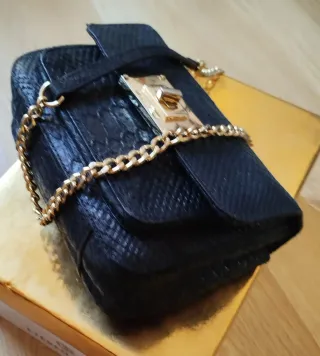 Bolso Michael Kors Azul y Dorado