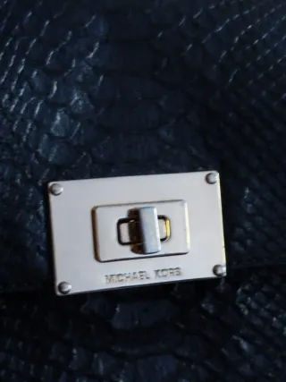 Bolso Michael Kors Azul y Dorado