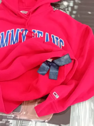 Sudadera Tommy Jeans Roja Vintage