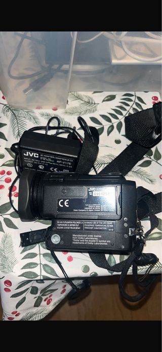 Cámara de video digital negra