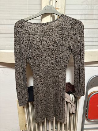 Vestido corto estampado leopardo Pull&Bear Talla S