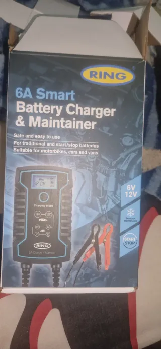 Cargador Batería RING 6A 6V/12V Inteligente