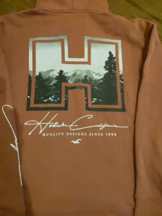 Sudadera Hollister Talla M Marrón