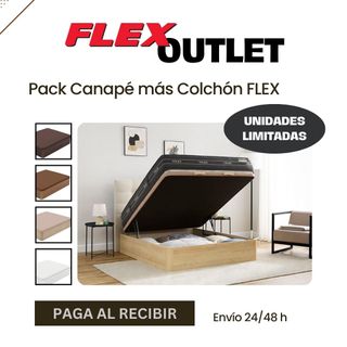 Pack CANAPÉ Y COLCHÓN FLEX NUEVOS 90x190
