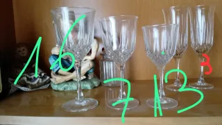 copas de cristal vino, agua, licor,Vasos,cubitera