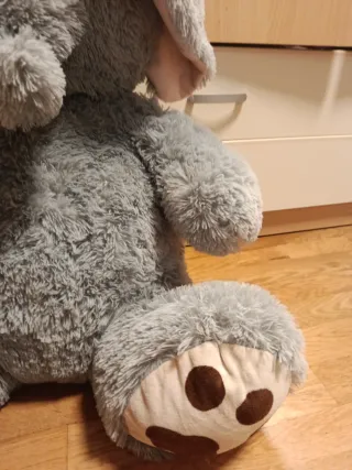 Peluche Elefante Grande Gris