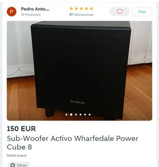 Subwoofer Wharfedale Power Cube 8 Negro