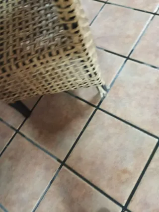 4 Sillas de Mimbre Alto Respaldo