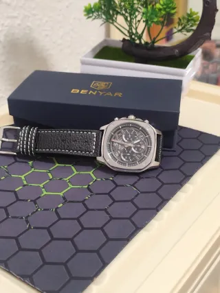 Reloj BENYAR Hombre Negro/Plateado