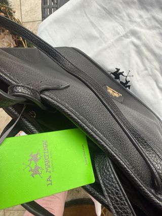 Borsa La Martina Nera Pelle