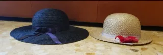 4 Sombreros de paja:ambientación, disfraz, elegant