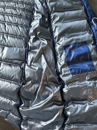 Henry Arroway Plumífero Largo Azul Mujer